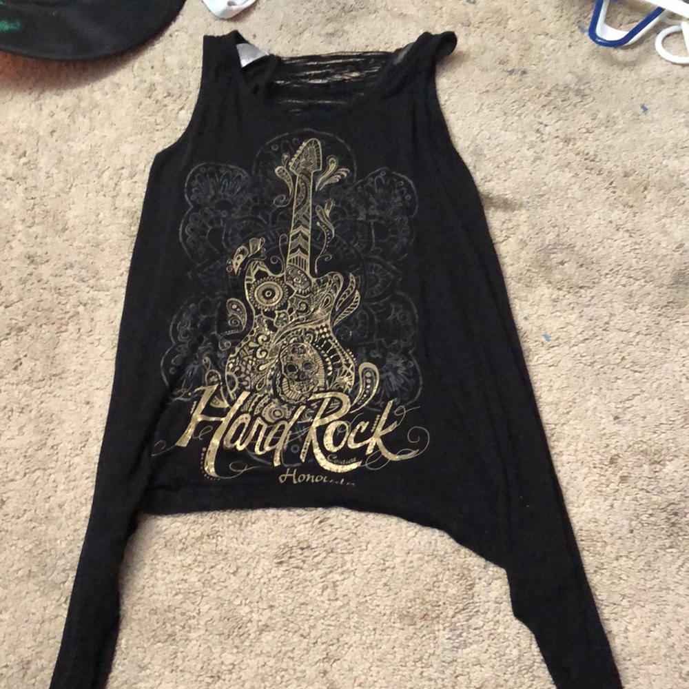 Black and Gold Hard Rock Cafe from Honolulu